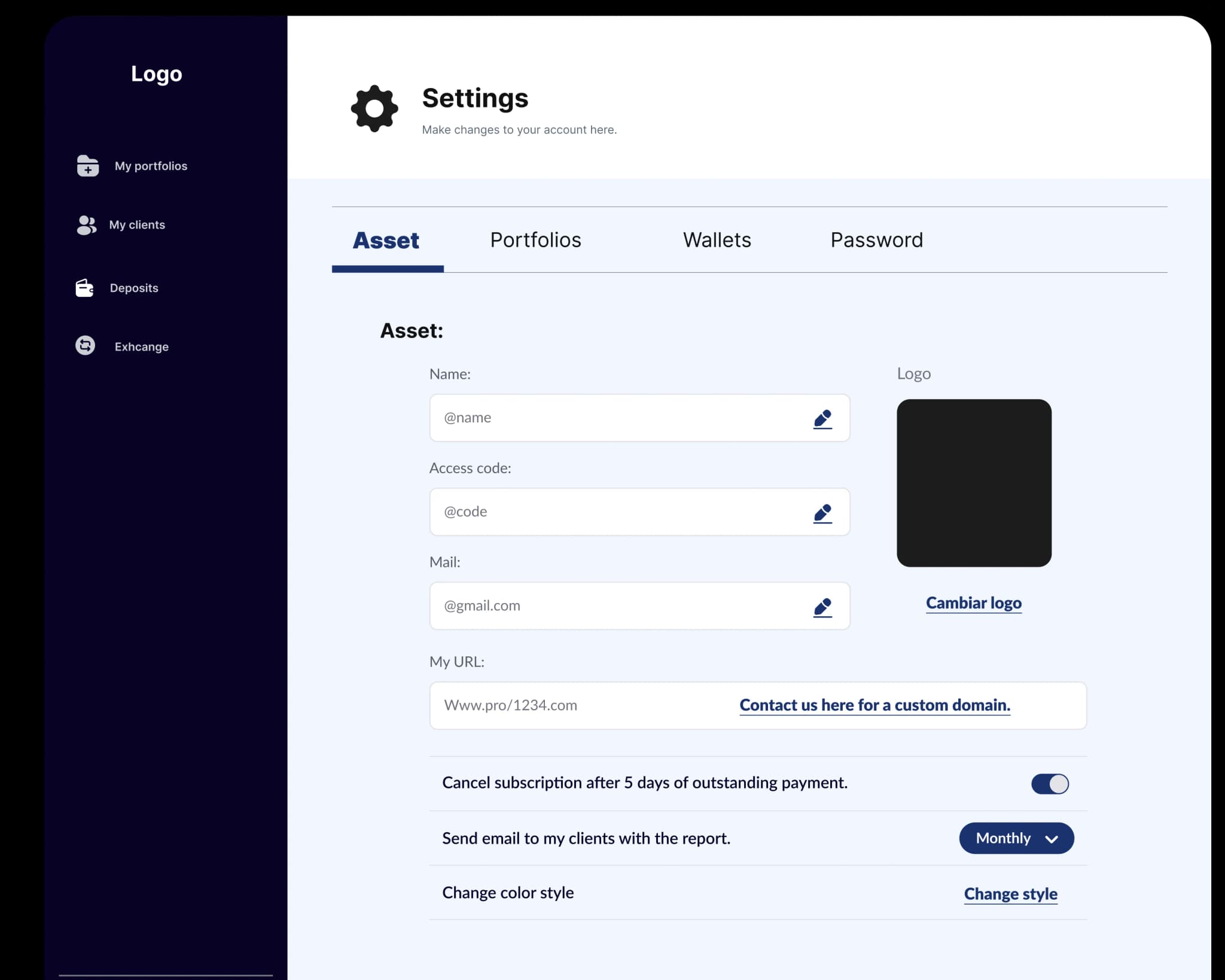Customize your needs