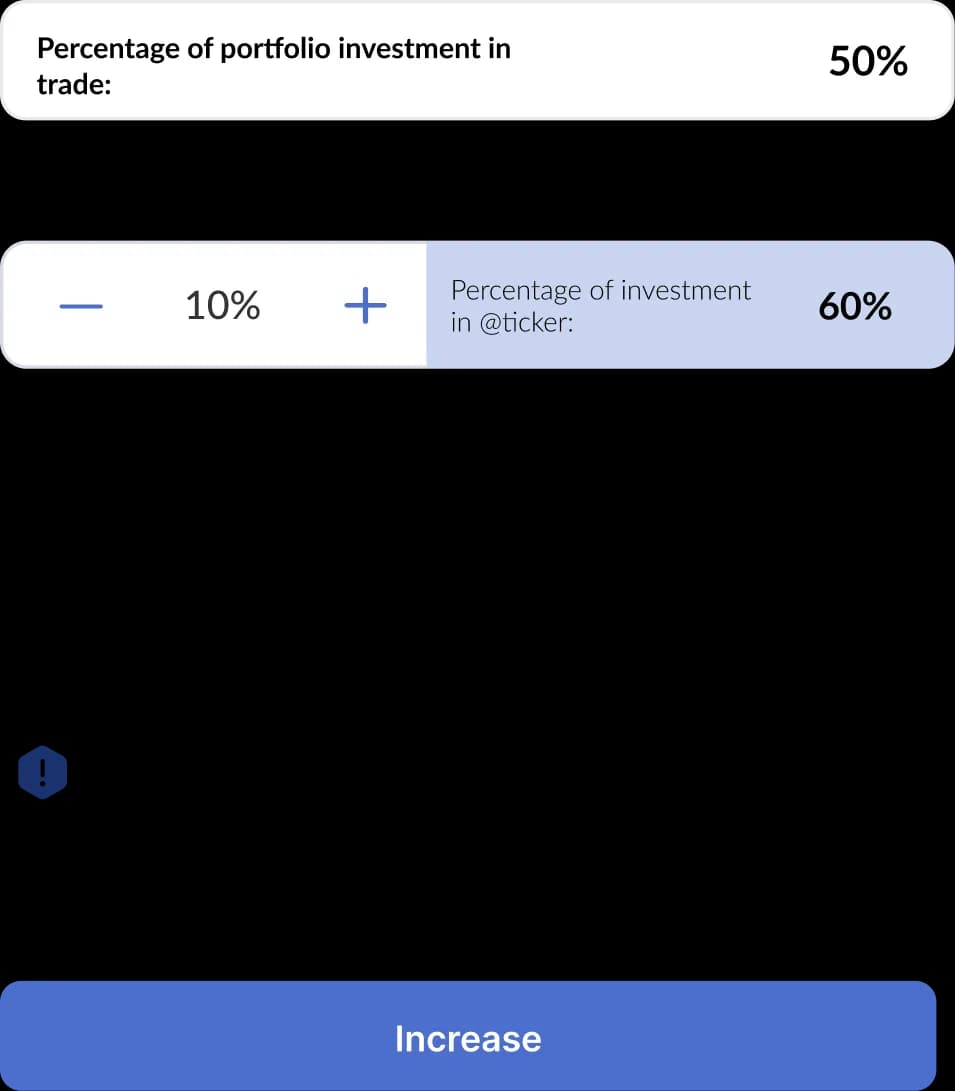 Manage your positions