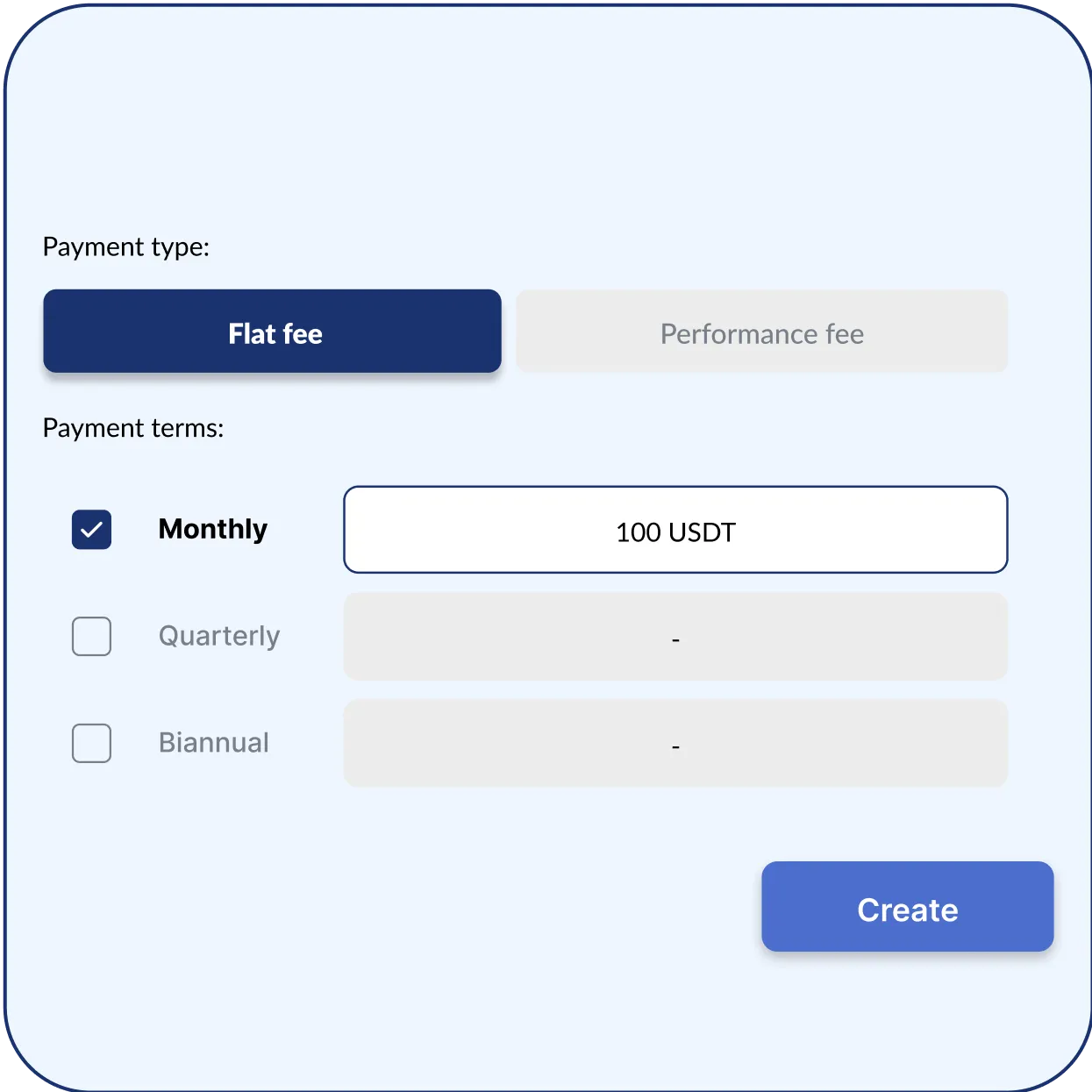 Choose payment method